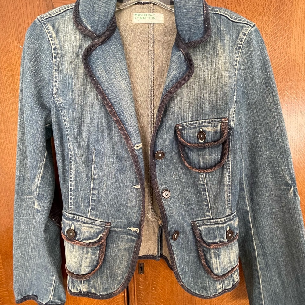 Made in Italy Benetton Y2K Vintage Denim Jacket. The Details!